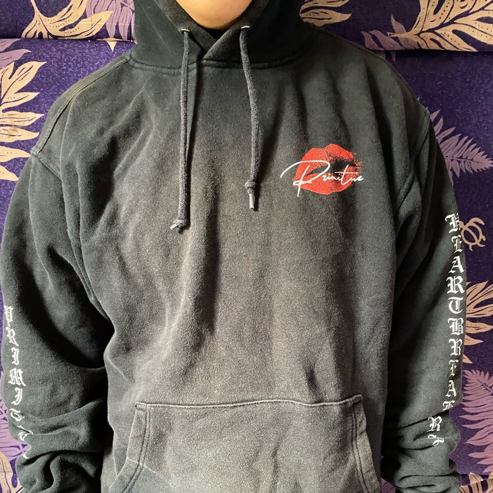 Black Primitive Kiss Hoodie